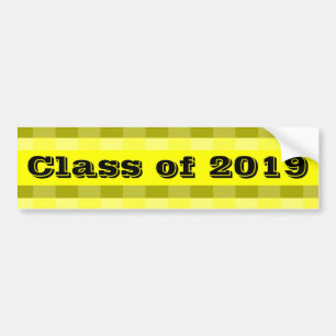 Class of 2019 Yellow Band Bumper Sticker by Janz
