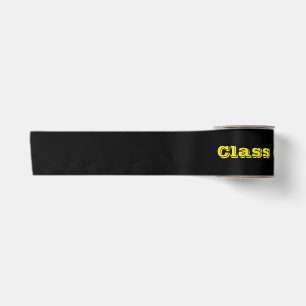 Class of 2020 Gold on Black Satin Ribbon by Janz