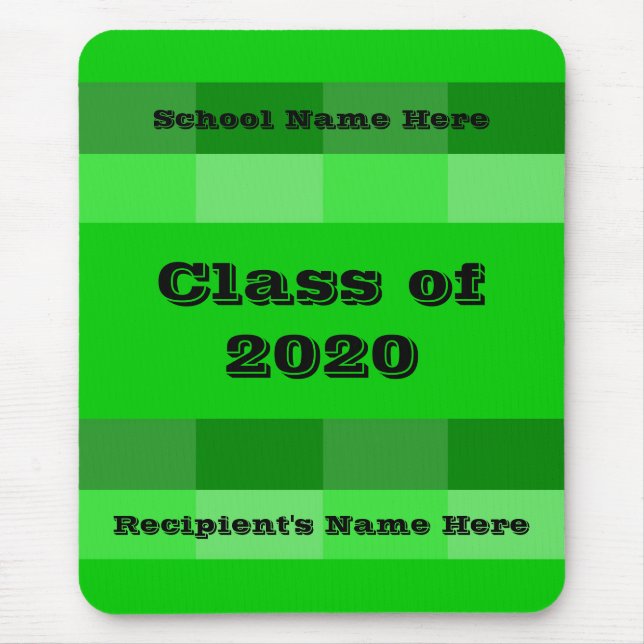 Class of 2020 Graduation Day by Janz Green Mouse Pad (Front)