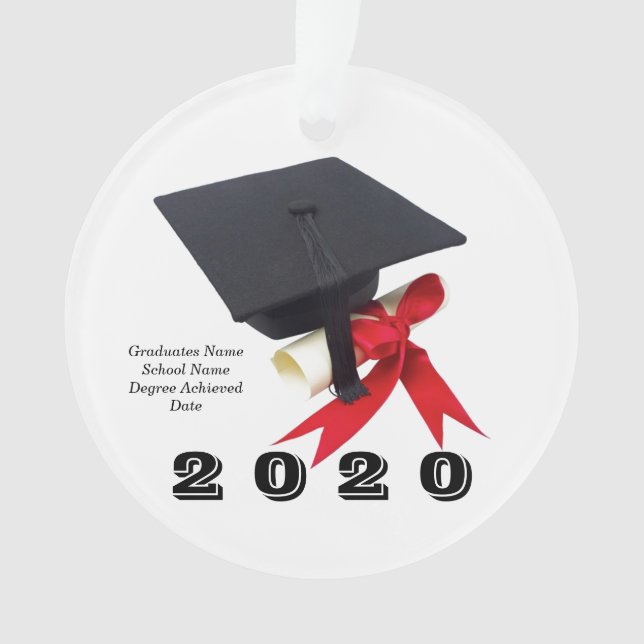 Class of 2020 Graduation Day by Janz Ornament (Front)