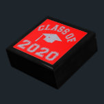 Class Of 2020 Graduation - Grey Gift Box<br><div class="desc">The perfect gift for the Class of 2020 graduate. This cool design comes in a variety of colours and products ranging from T-shirts to mugs and more. More gift ideas at www.zazzle.com/5fingerdiscount*</div>