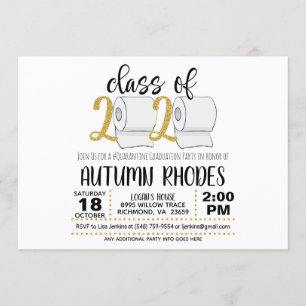 Class of 2020 Graduation Invitation - Funny TP GG