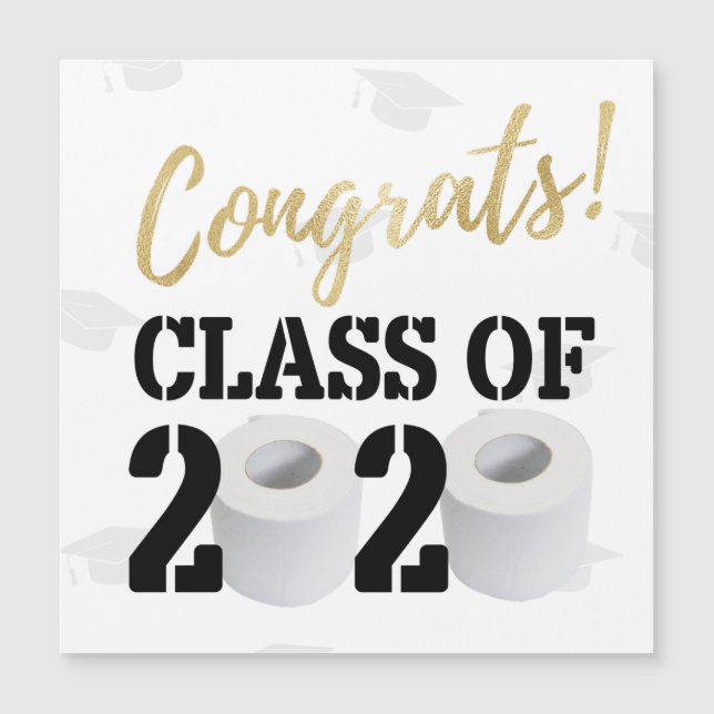 Class of 2020 Graduation Quarantine Magnetic Card (Front)