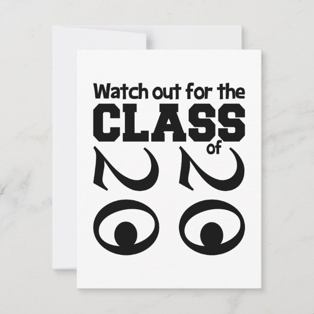 CLASS OF 2020 invitation, customisable Invitation (Front)