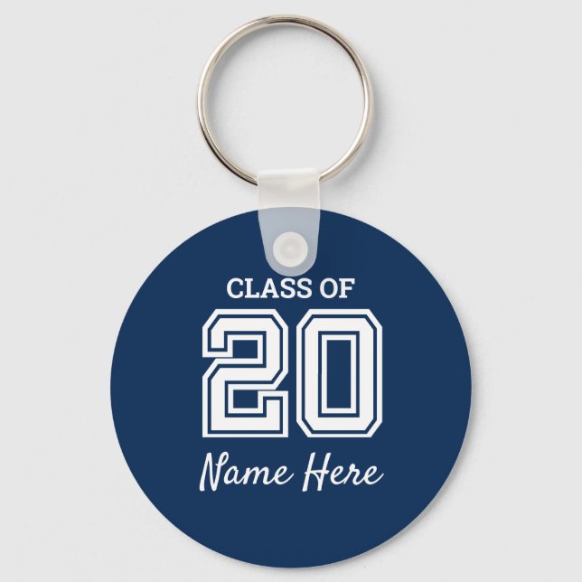 Class of 2020 Personalise Key Ring (Front)