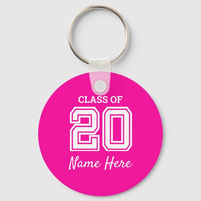 Class of 2020 Personalise Key Ring (Front)