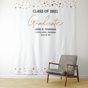 Class of 2021 backdrop graduation party tapestry