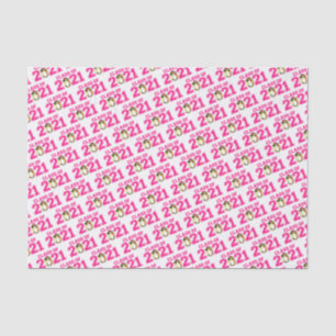 Class Of 2021 Class Ring Tissue Paper (Hot Pink)