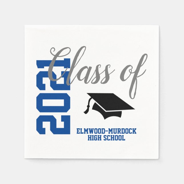 Class of 2021 Gifts School Napkin (Front)