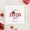 Class of 2021 Graduate Modern Red Napkins