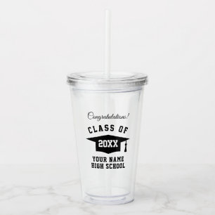 Class of 2021 graduation gift acrylic tumbler