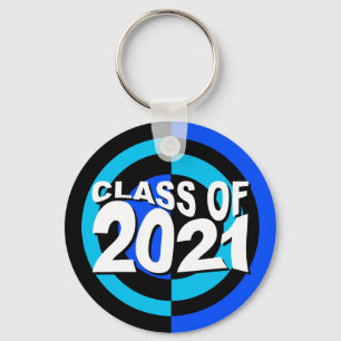 Class of 2021 Keychain Blue Black