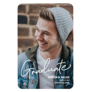 Class of 2021 Modern Graduate Announcement Magnet