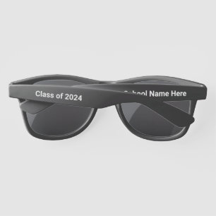 Class of 2021 with School Name Template Sunglasses