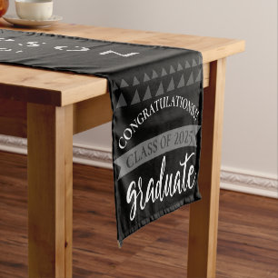 Class of 2022 Congratulations Graduation Party Short Table Runner