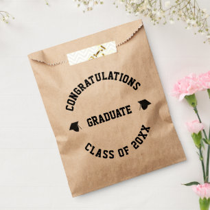 Class of 2022 custom name class year graduation favour bags