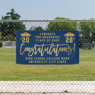 CLASS OF 2022 Custom School Graduation Ceremony Banner