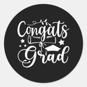 Class of 2022 Graduate Congrats the Grad Classic Round Sticker
