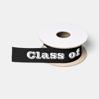 Class of 2022 Graduation Day by Janz Black Satin Ribbon
