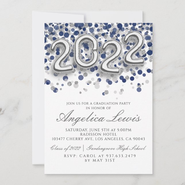 Class of 2022 Graduation Party Invitation (Front)