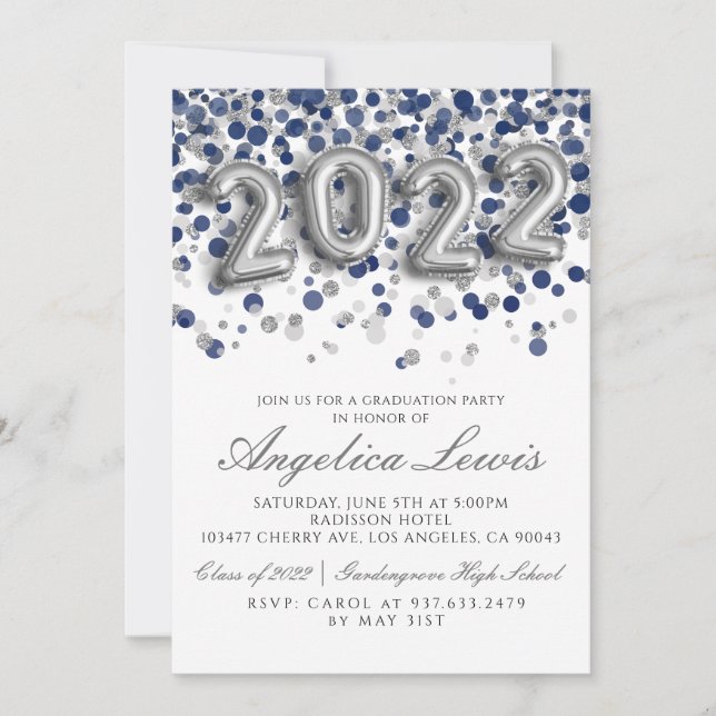 Class of 2022 Graduation Party Invitation (Front)