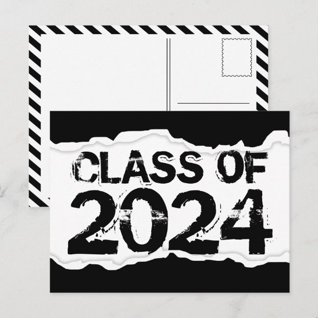 Class of 2022 (page tear) postcard (Front/Back)