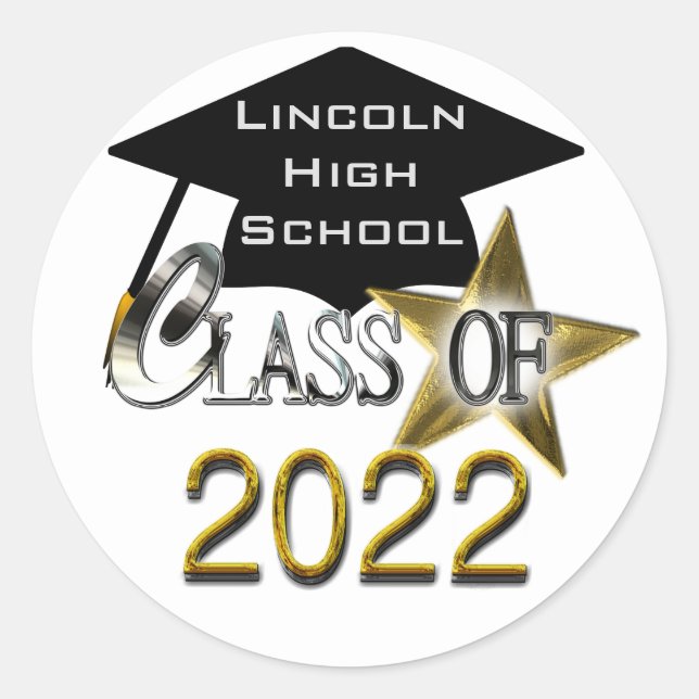 Class Of 2022 Personalised Graduation Seals (Front)