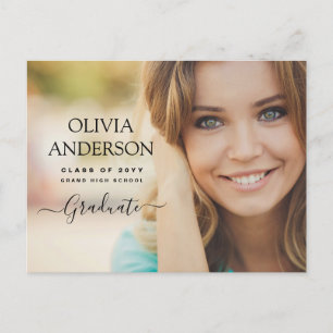 Class of 2022 Photo Graduation Postcard