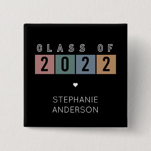 Class of 2022 School College graduation gifts 15 Cm Square Badge