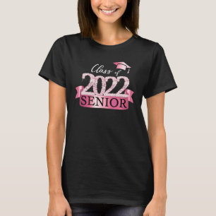 Class Of 2022 Senior School I Colour Pink Graduate T-Shirt