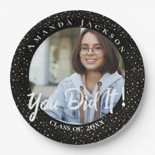 Class of 2022  You Did It Photo Graduation Party  Paper Plate