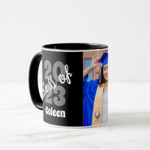 Class Of 2023   Custom Modern Graduation Photo Mug