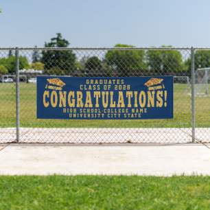 CLASS OF 2023 Custom School Graduation Ceremony Banner