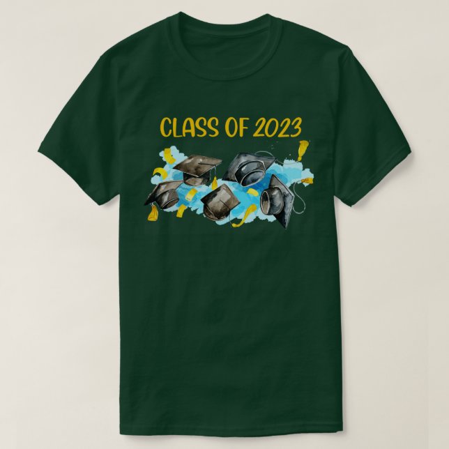 Class Of 2023 Graduation Hat  T-Shirt (Design Front)