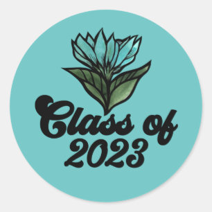 Class of 2023 graduation open house party          classic round sticker
