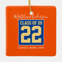 Class of 2023 Orange Blue and Gold Graduation
