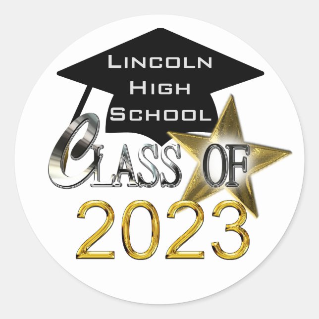 Class Of 2023 Personalised Graduation Seals (Front)