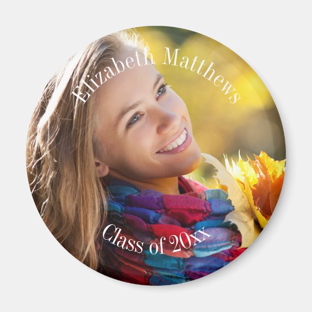 Class of 2023 Photo | Name Graduation Magnet (Front)