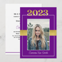 Class of 2023 Purple & Gold Graduation Party