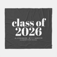 Class of 2023 Retro Typography Black Personalised 