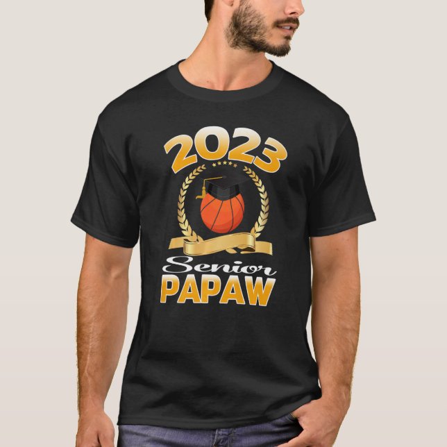 Class Of 2023 Senior Basketball Papaw Graduation G T-Shirt (Front)