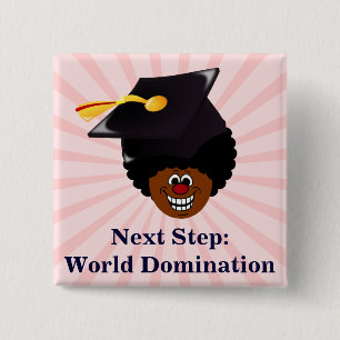 Class of 2023 Seniors World Domination 15 Cm Square Badge