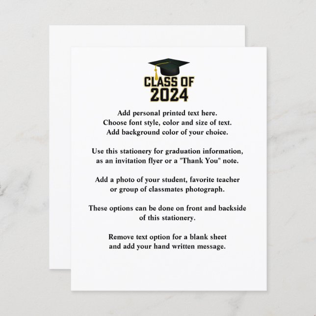 Class of 2024 Alumni  (Front/Back)