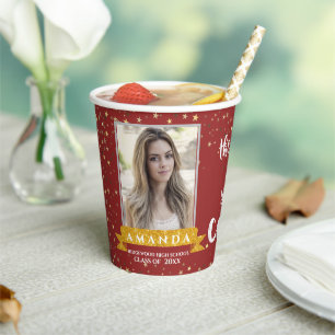 Class of 2024 Best Is Yet To Come Photo Graduation Paper Cups