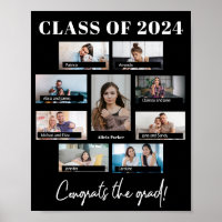 Class of 2024 custom 8 photo collage graduation