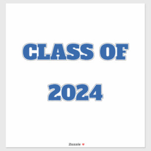 Class Of 2024 Custom Year Boys Girls Color Blue