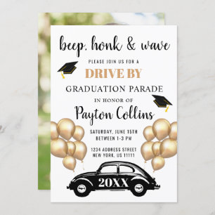Class of 2024 DRIVE BY PHOTO Graduation Party Invitation