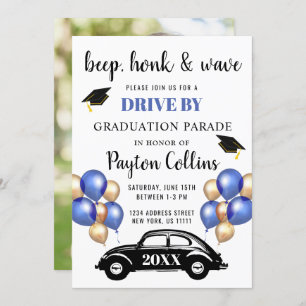 Class of 2024 DRIVE BY PHOTOS Graduation Party Invitation
