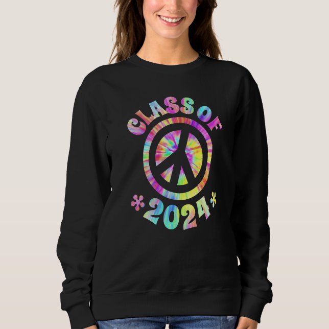 Class Of 2024 Graduate Future Graduation Peace Sig Sweatshirt (Front)