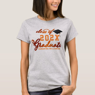 Class of 2024 Graduate Orange Graduation T-Shirt